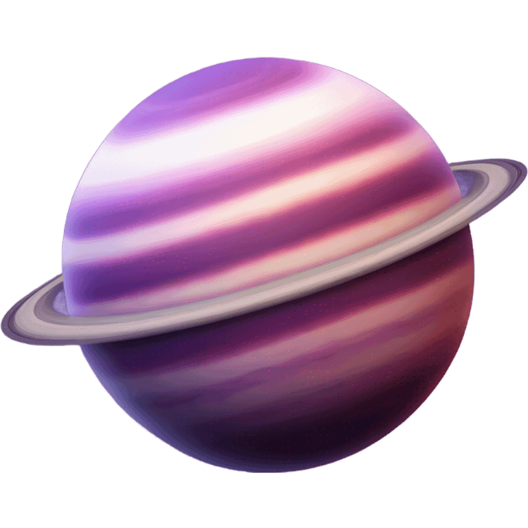 gas giant, purple and pink bands emoji