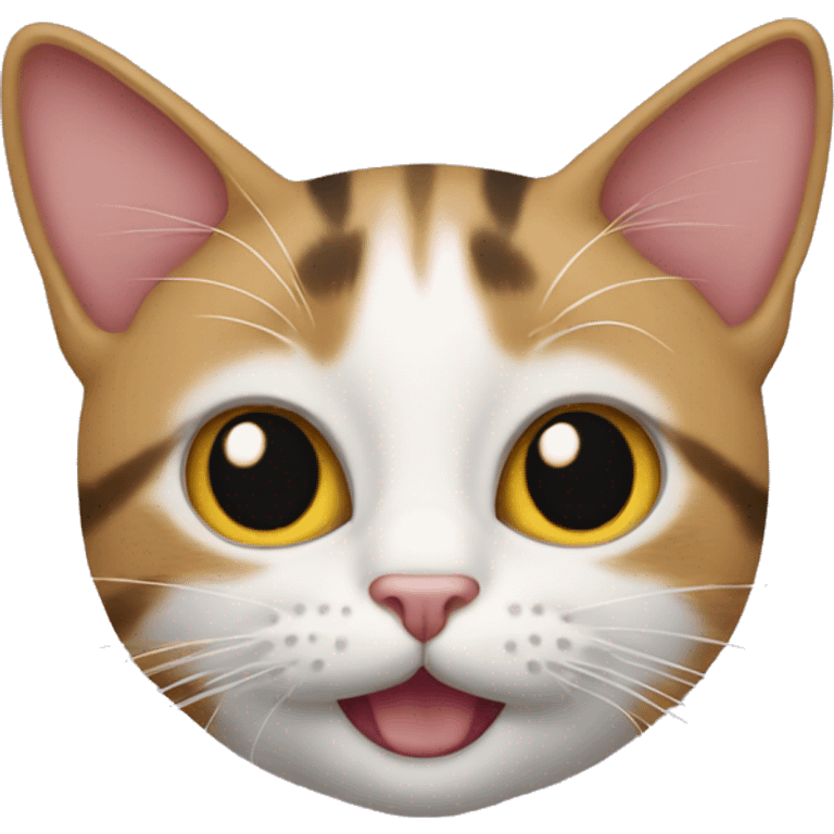 The cat emoji sticking its tongue out emoji