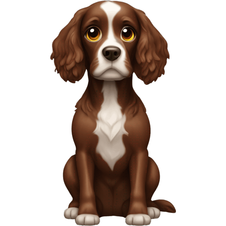 Sprinkler spaniel brown emoji