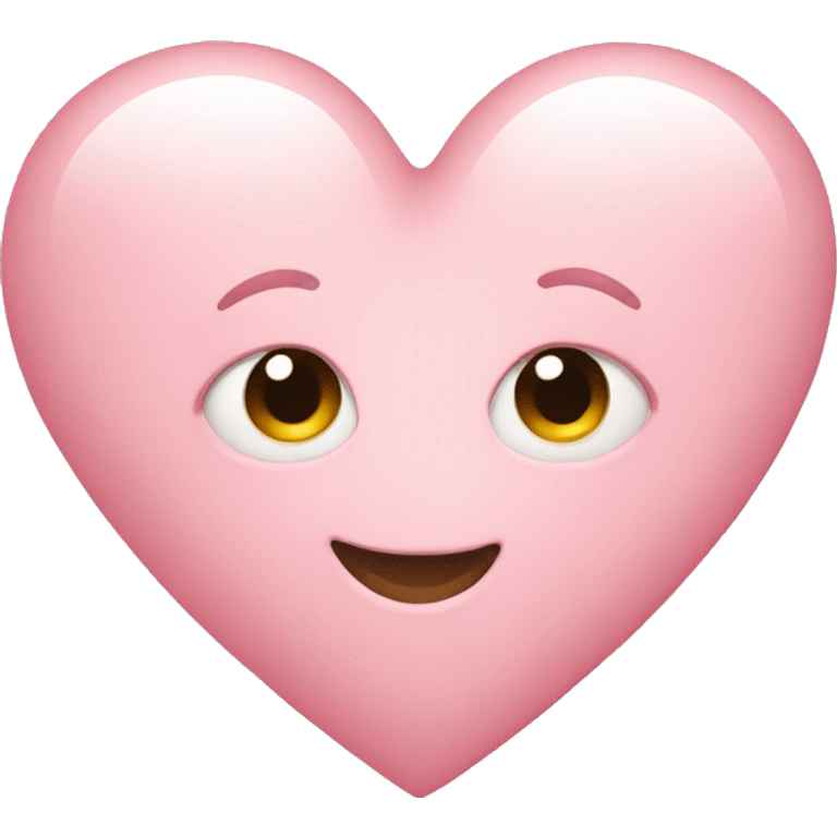 Light pink heart emoji