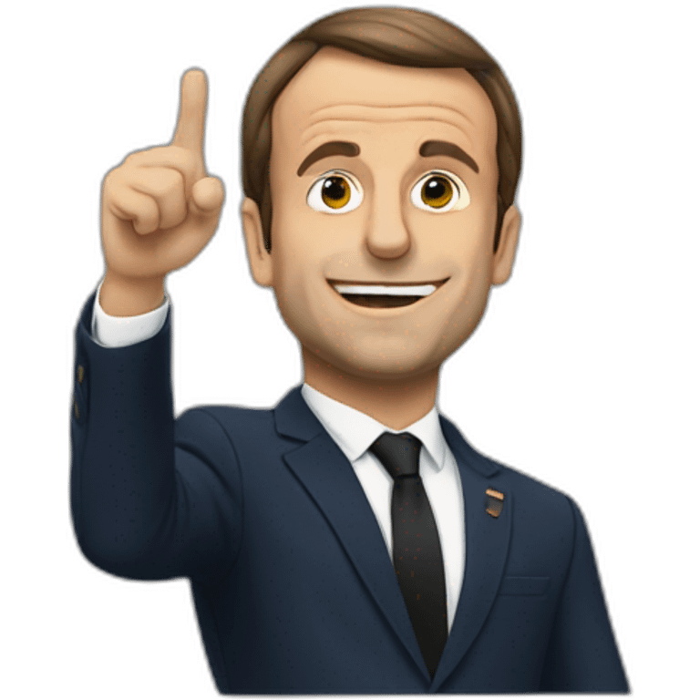 Macron qui dab emoji