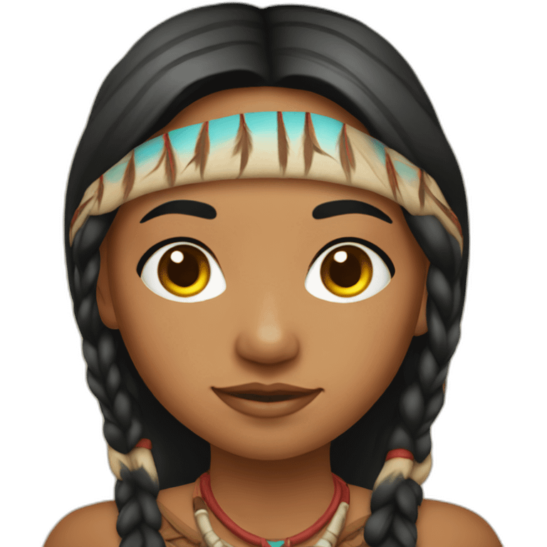 american indian girl emoji