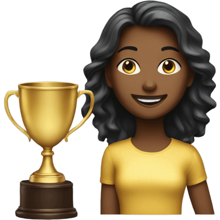 Daughter of the year trophy emoji