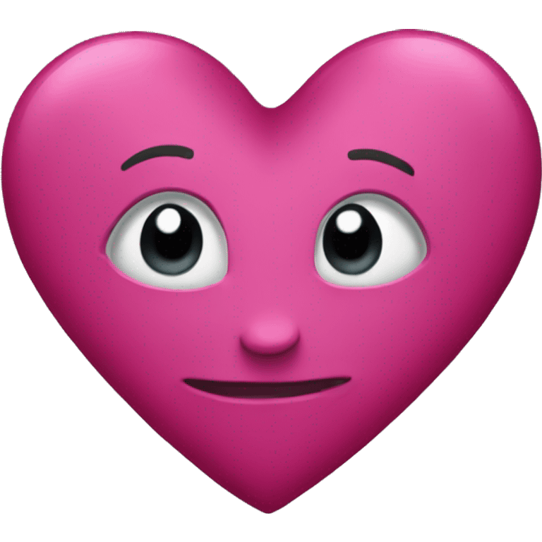 create a dark pink heart  emoji