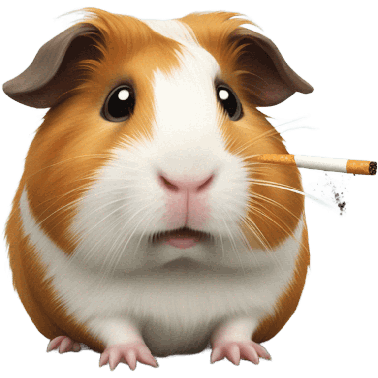 Guinea pig smoking a cigarette emoji