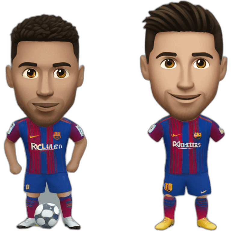 Ronaldo and Messi fusion emoji