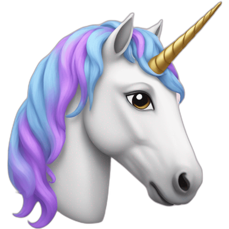 A unicorn emoji