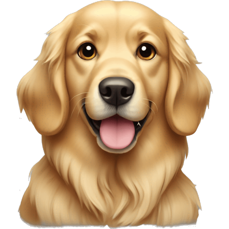 Dog golden retriever  emoji