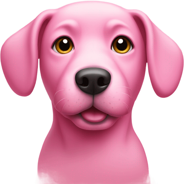 pink dog emoji