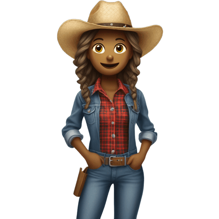 Country girl emoji