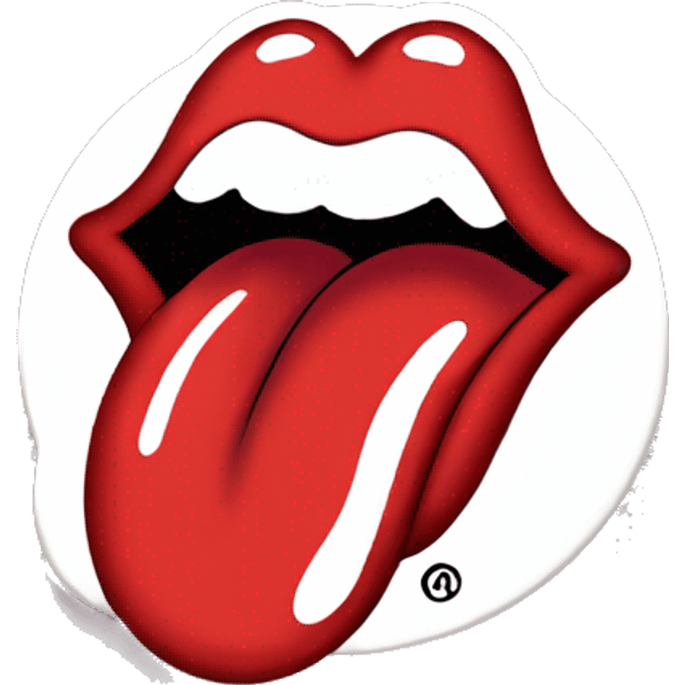 Rolling Stones tongue logo emoji