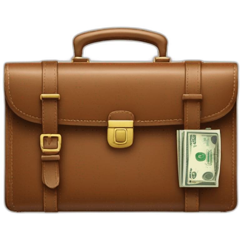 briefcase with money emoji