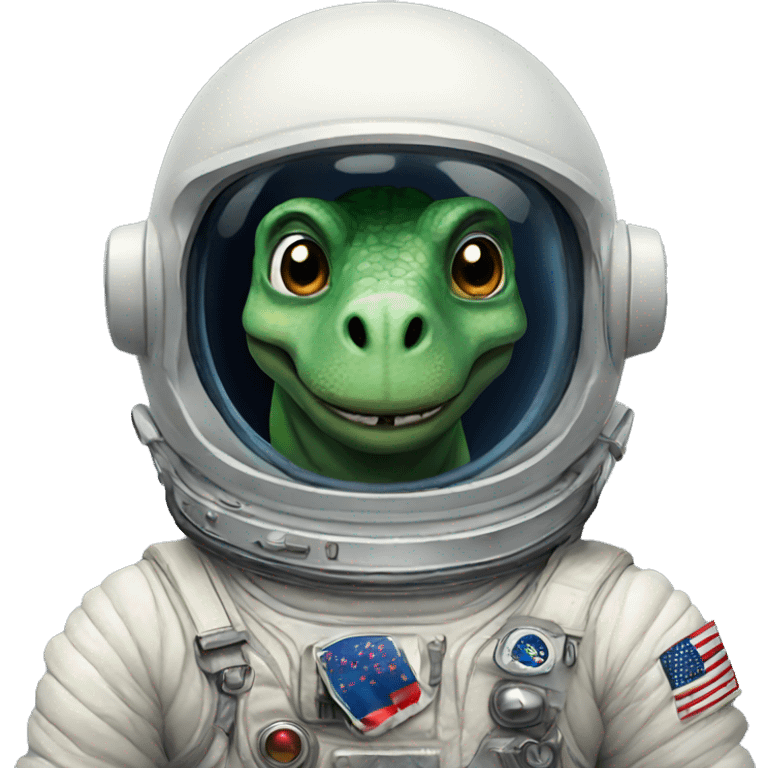 Dinosaur astronaut emoji