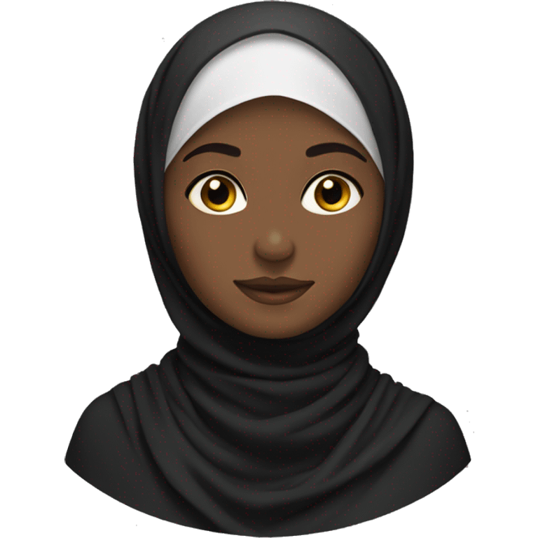 Black hijabi girl  emoji