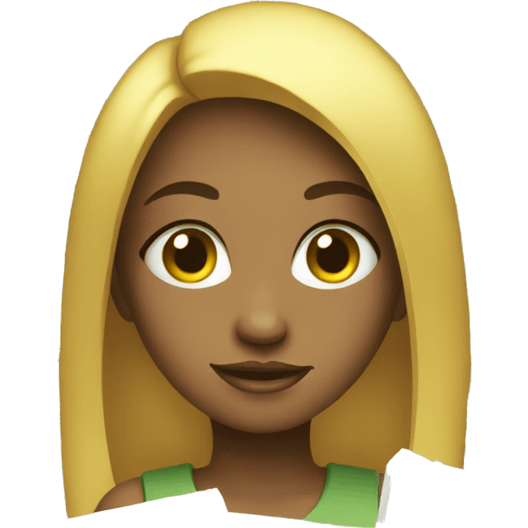 Girl with money emoji