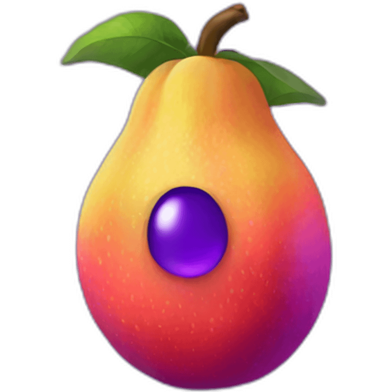 ultraviolet fruit emoji