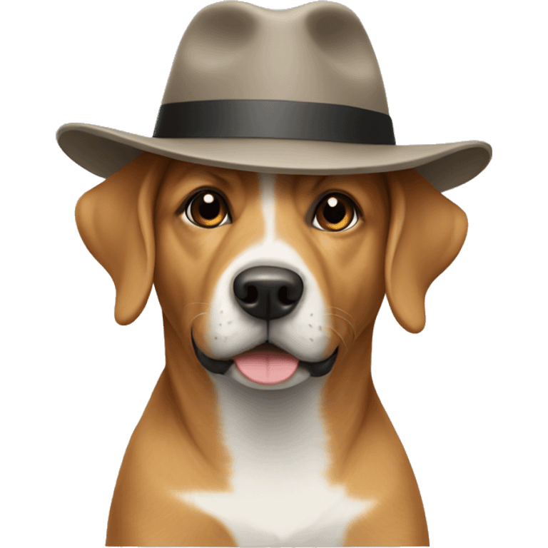 Dog wearing a hat  emoji