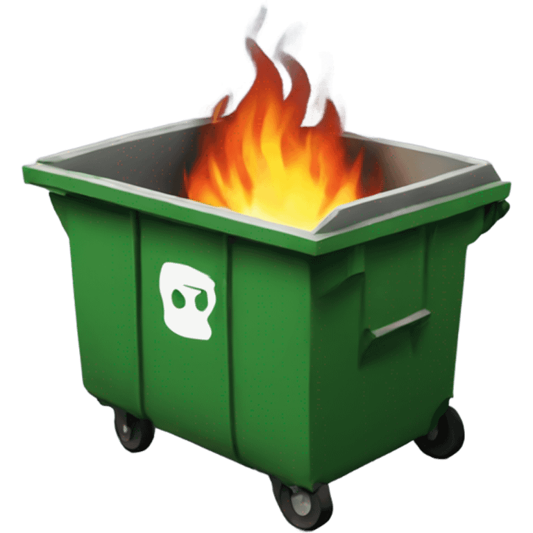 Dumpster fire emoji