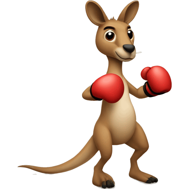 Boxing kangaroo emoji