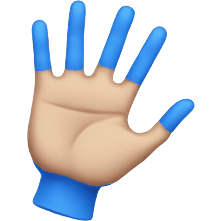  blue hands  emoji