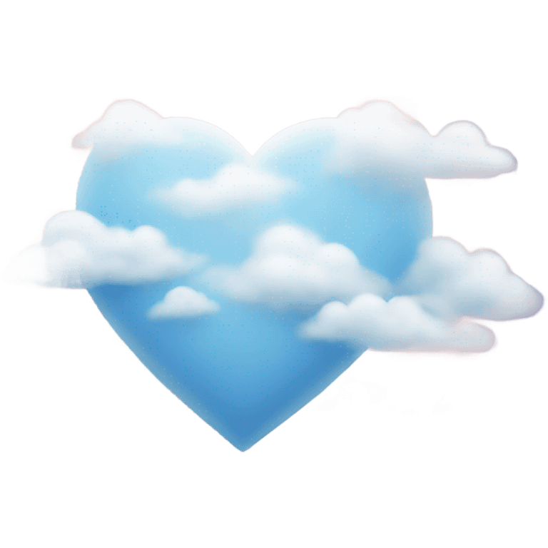 Heart with cloud emoji