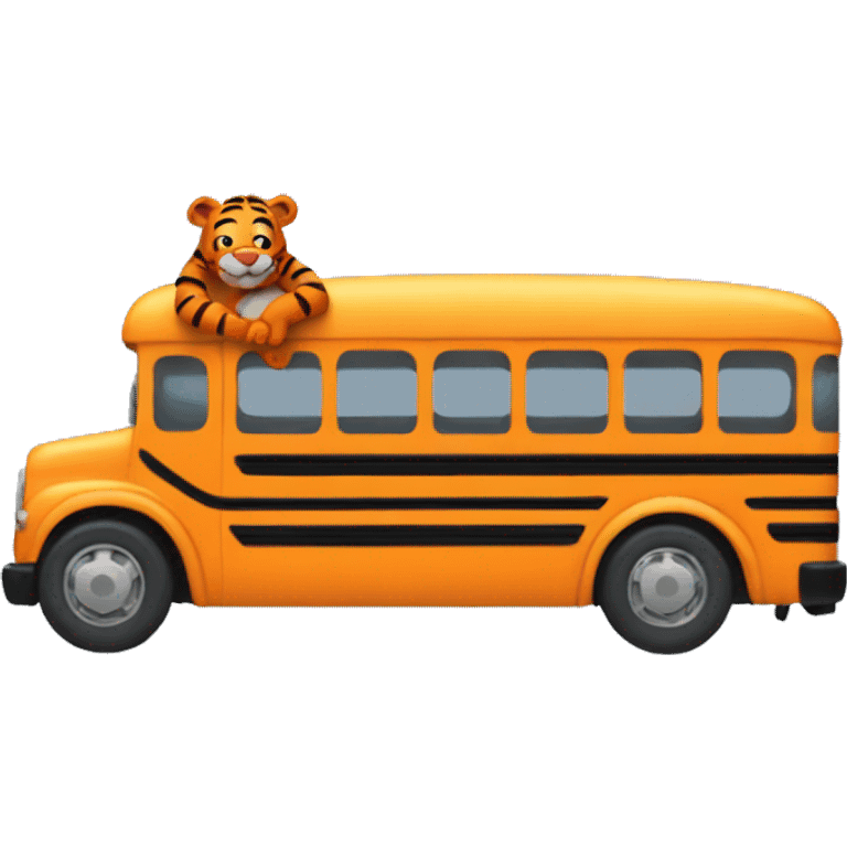 Tigger in a bus emoji