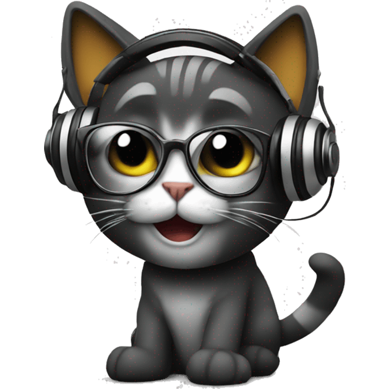 Dj cat emoji