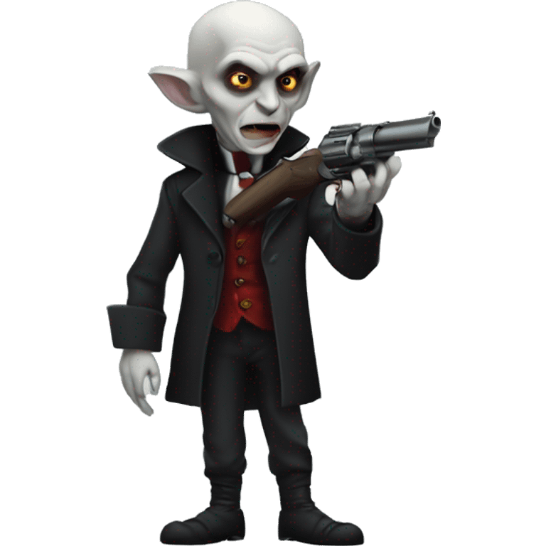 nosferatu with gun emoji