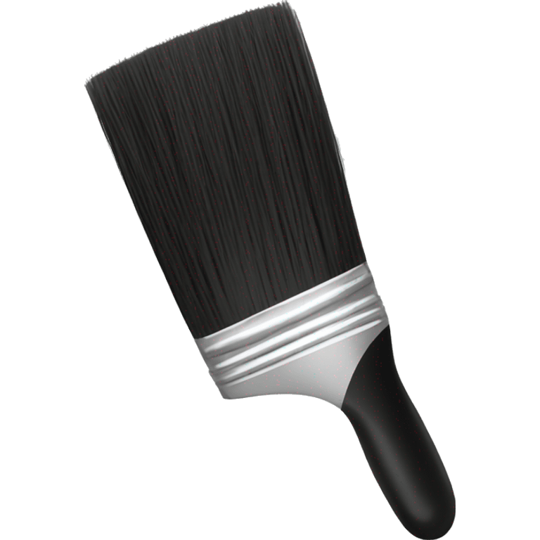 Black art brush emoji