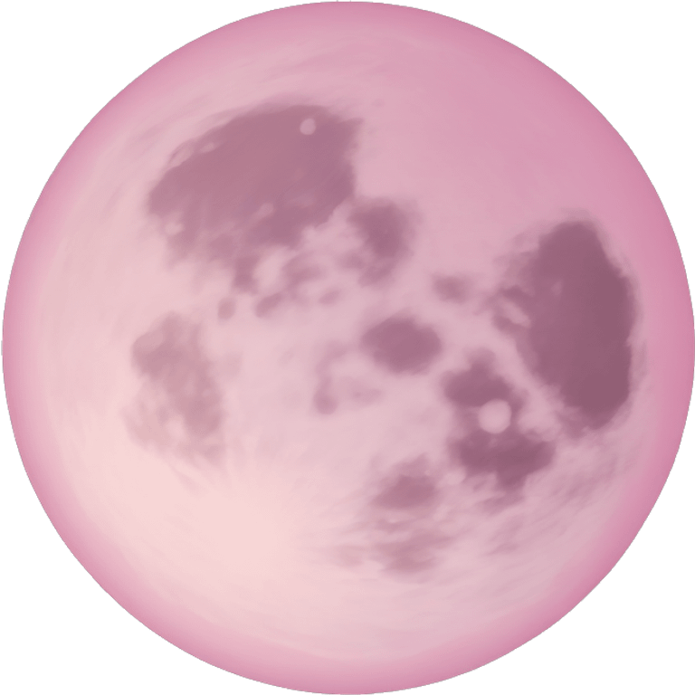 pastel pink moon emoji