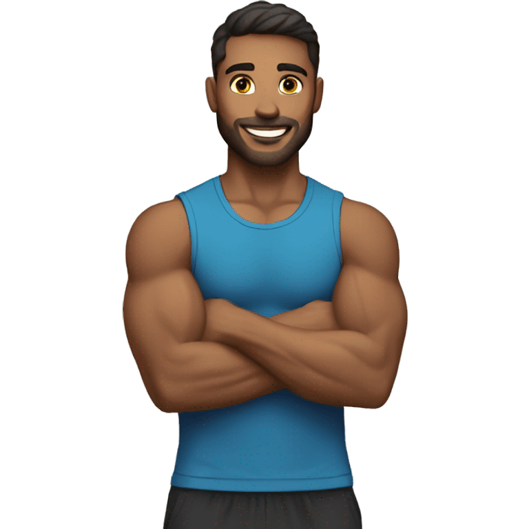 fitness trainer male emoji