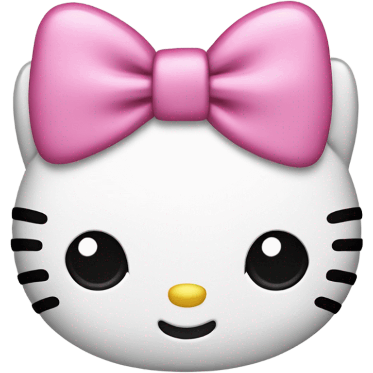 Hello kitty with a bow  emoji