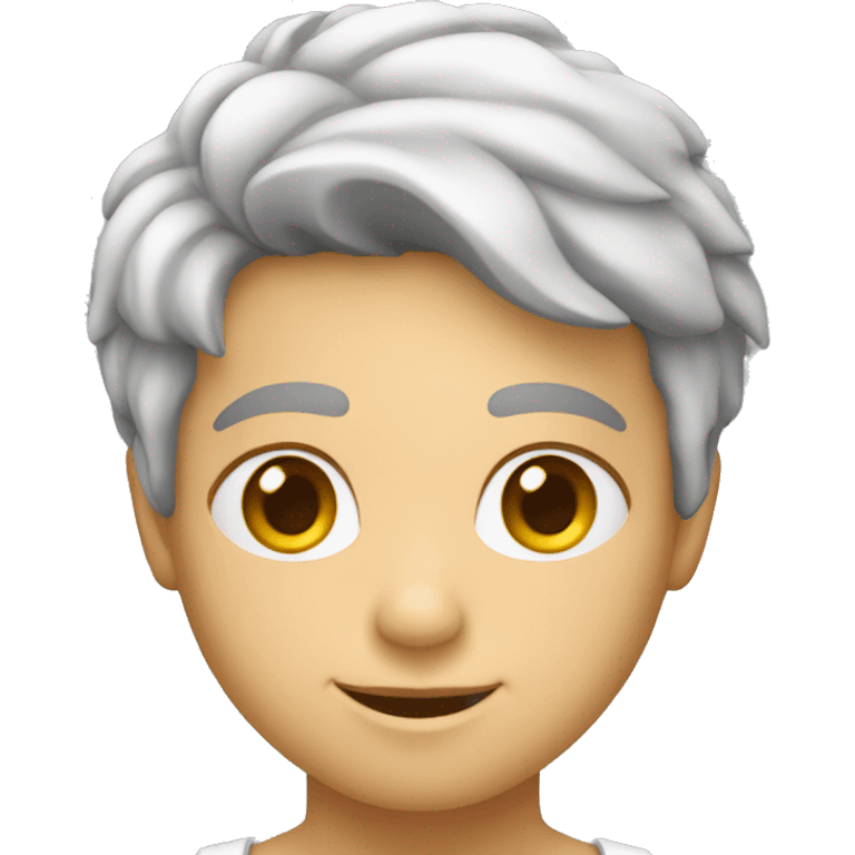 Coração branco pequeno emoji