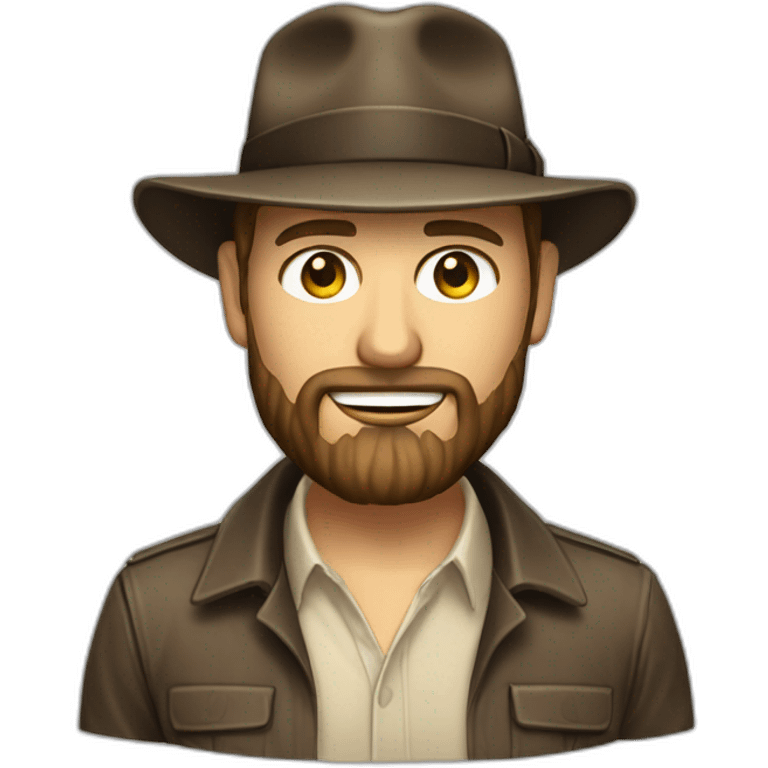 project manager with beard and a wip like indiana jones emoji