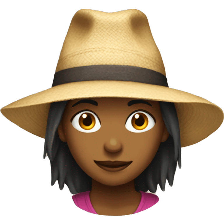 Yana wearing a hat emoji