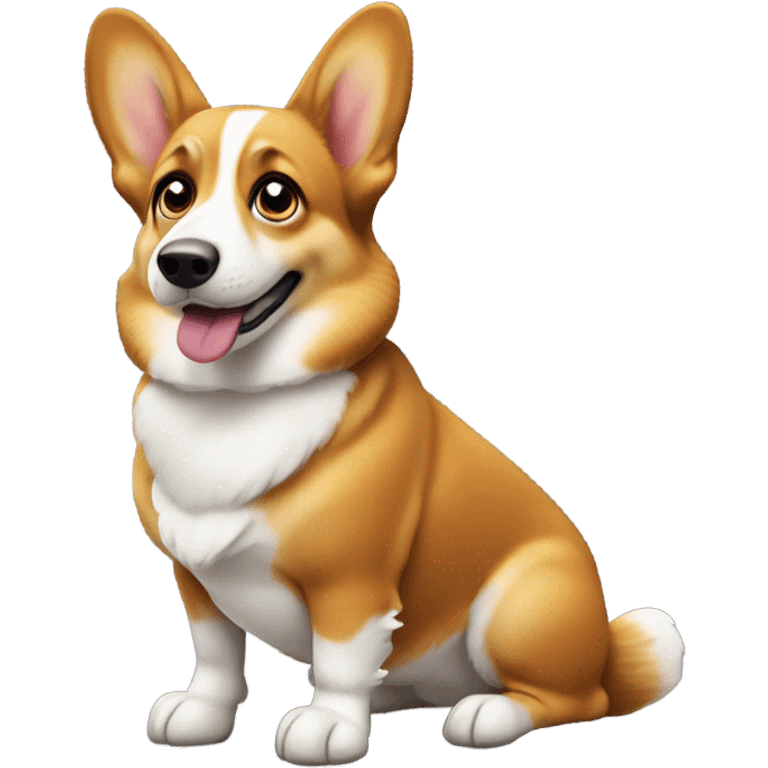 Smarty corgi emoji