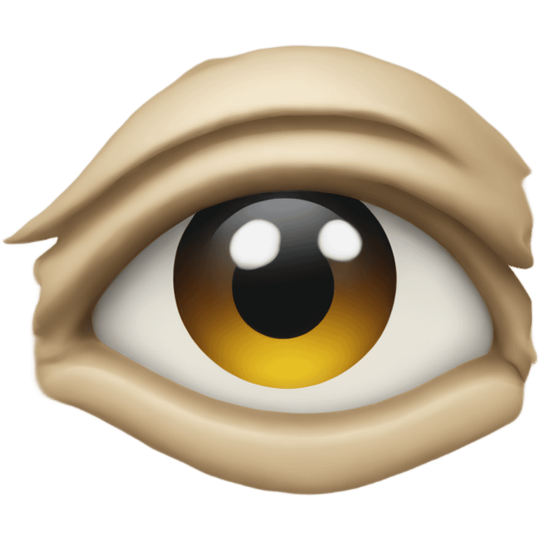 eye looking to the side without moving the hwad emoji