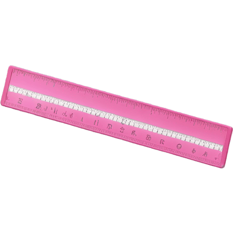 pink ruler emoji