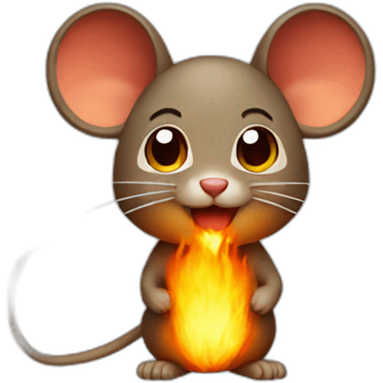 Fire mouse emoji