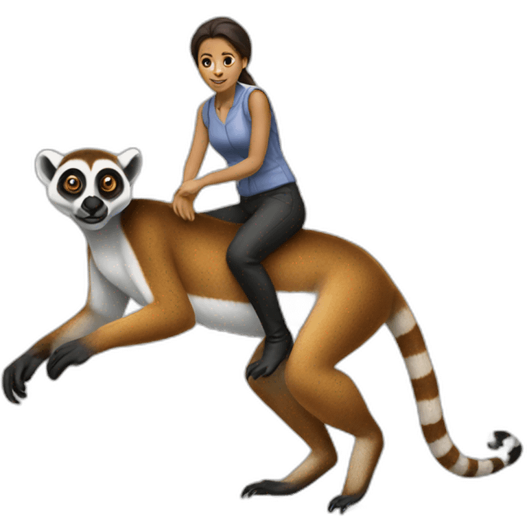 woman-riding-lemur emoji