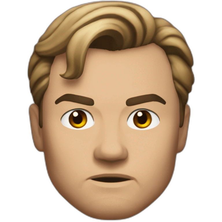 Leonardo Di Caprio serious emoji