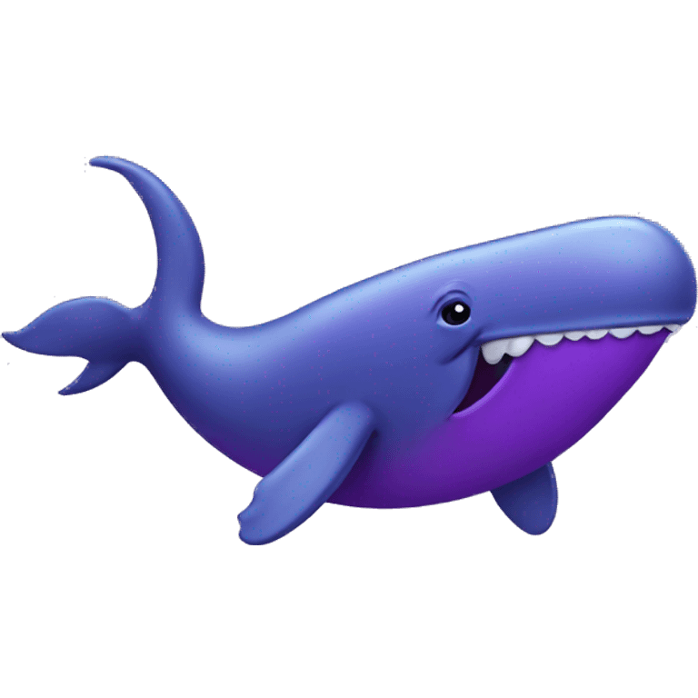 Purple whale  emoji