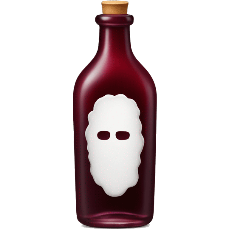 fancy bottle with dark red liquid  emoji