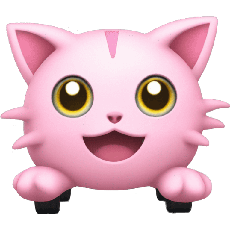 Jigglypuff driving emoji