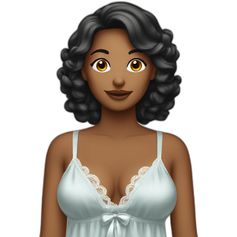 A wife in a negligee emoji