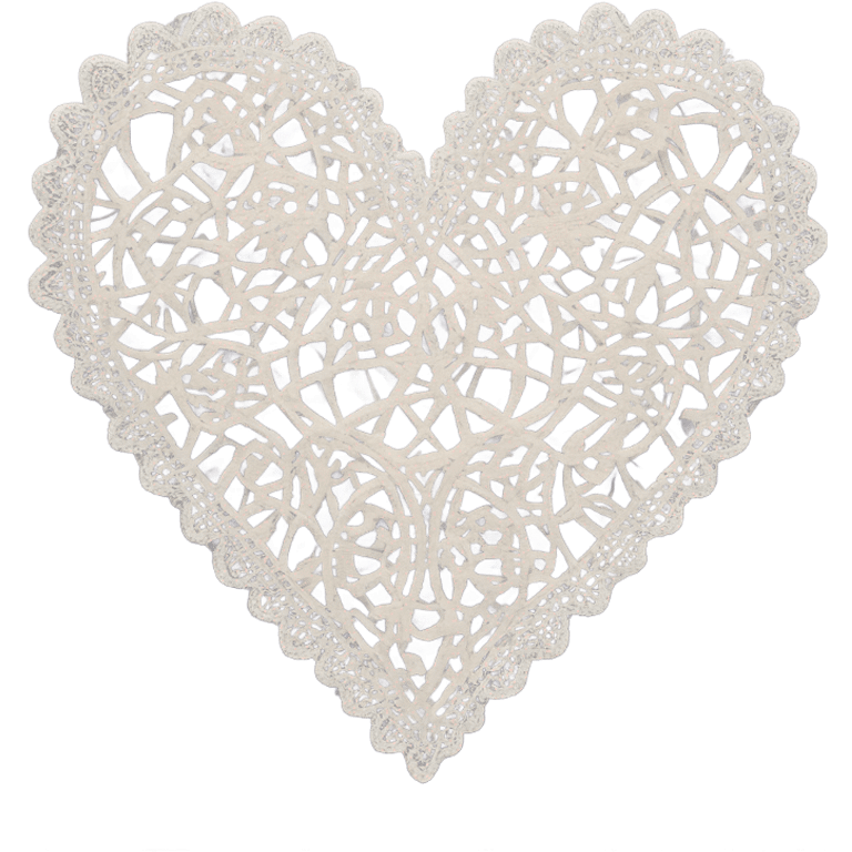 Lace heart  emoji