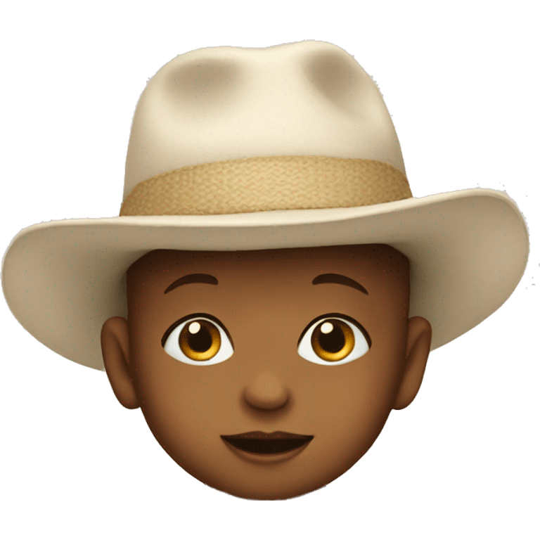 Baby with a hat emoji