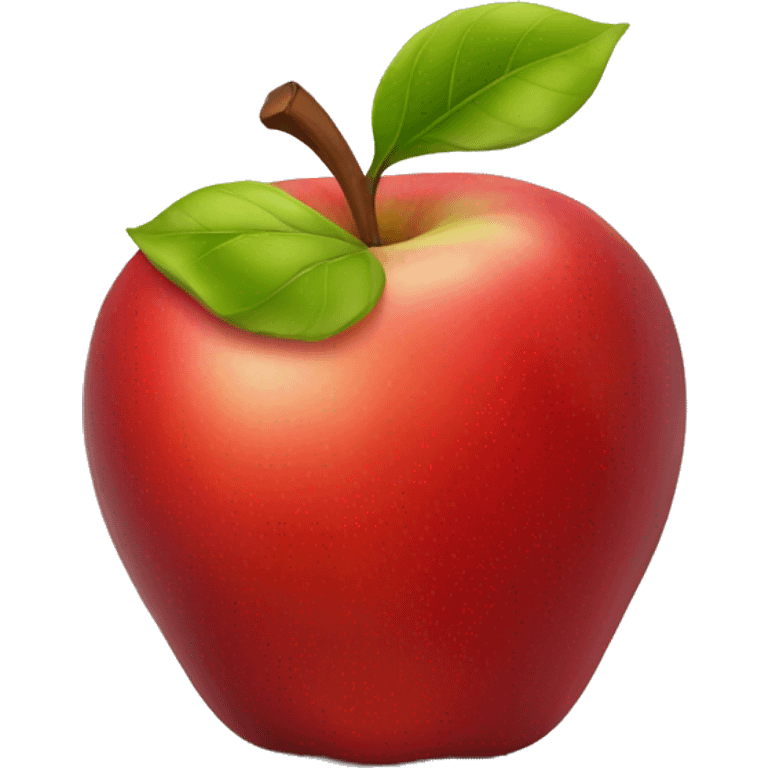 red APPLE emoji