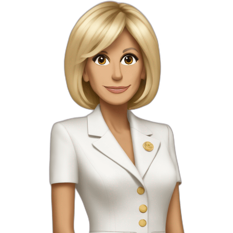 Brigitte macron ans emoji