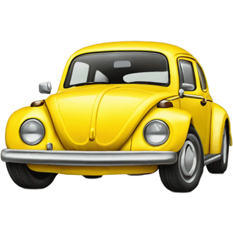 Vw super beetle yellow emoji